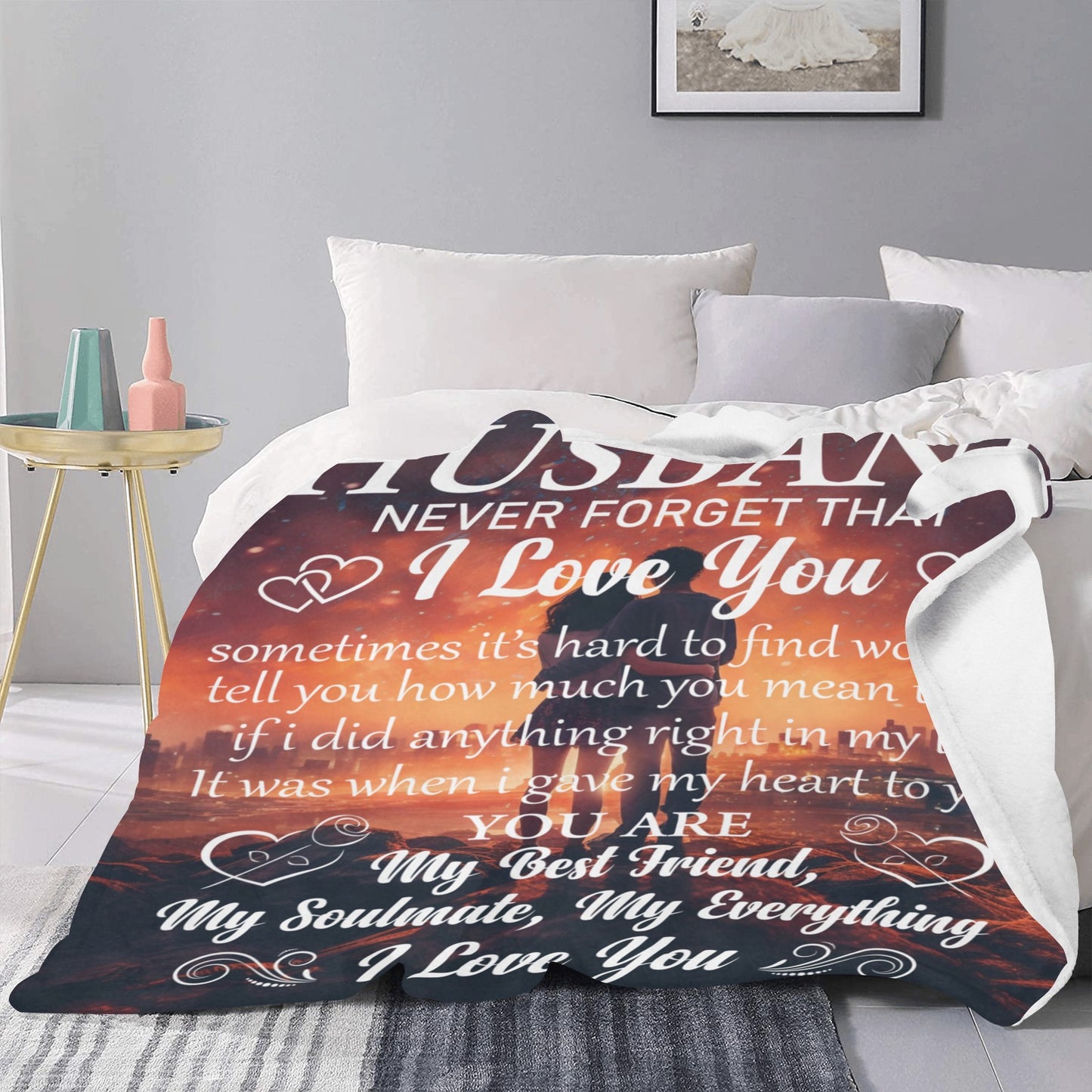 To My Husband Ultra-Soft Micro Fleece Blanket 50"x60" (Thick)