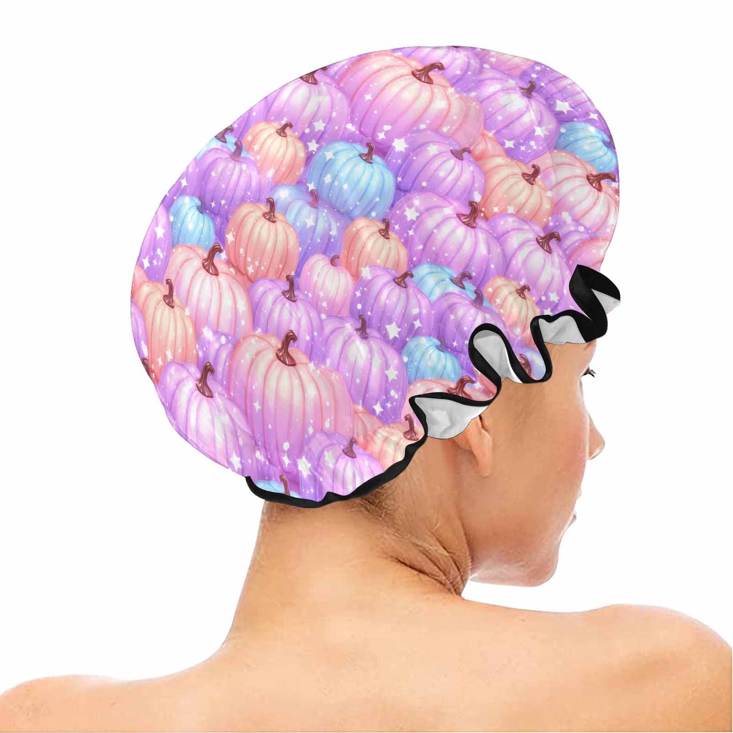 Pastel Pumpkin Shower Cap