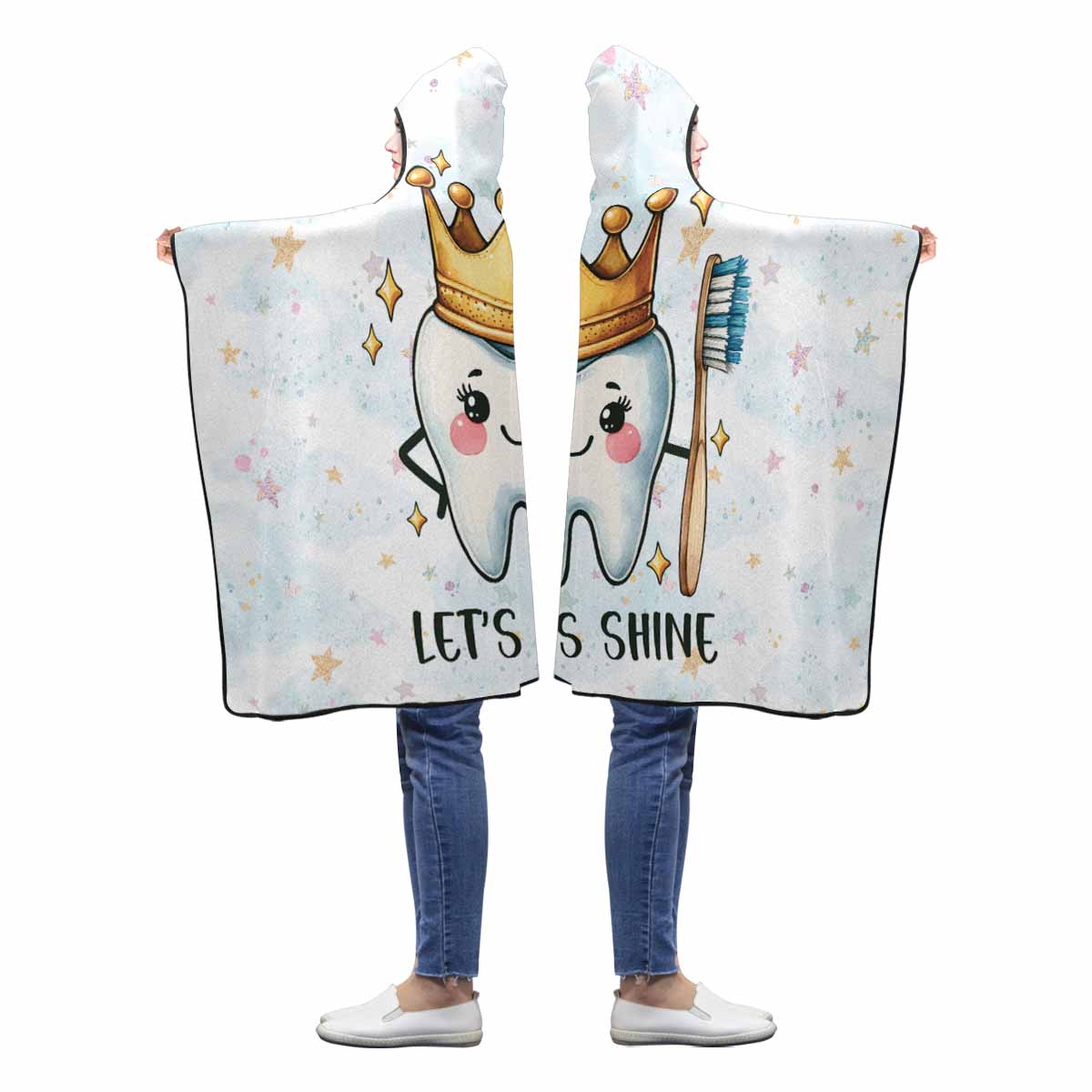 Lets Shine Awd1346 Hooded Blanket 50"x40"