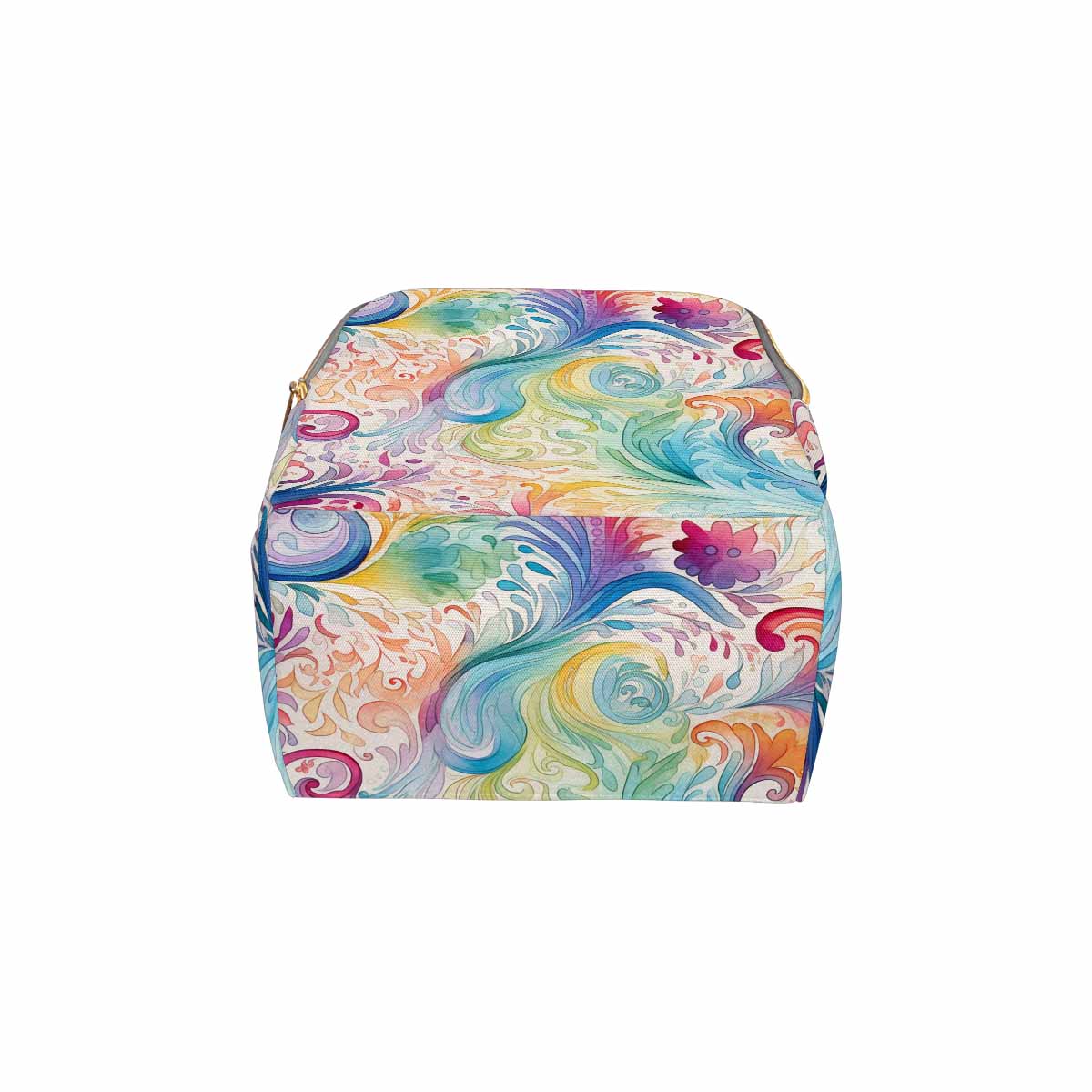 Pastel Rainbow Paisley Diaper Bag Backpack