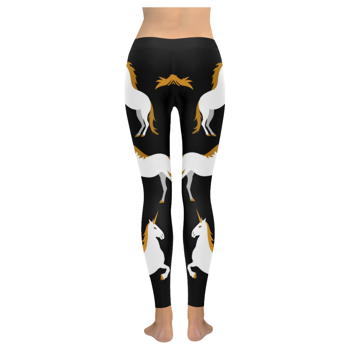 believe in unicorn Women's Low Rise Leggings (Invisible Stitch)