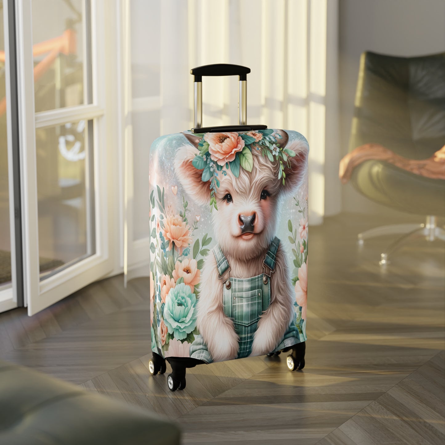Luggage Cover, Highland Cow, awd-1158