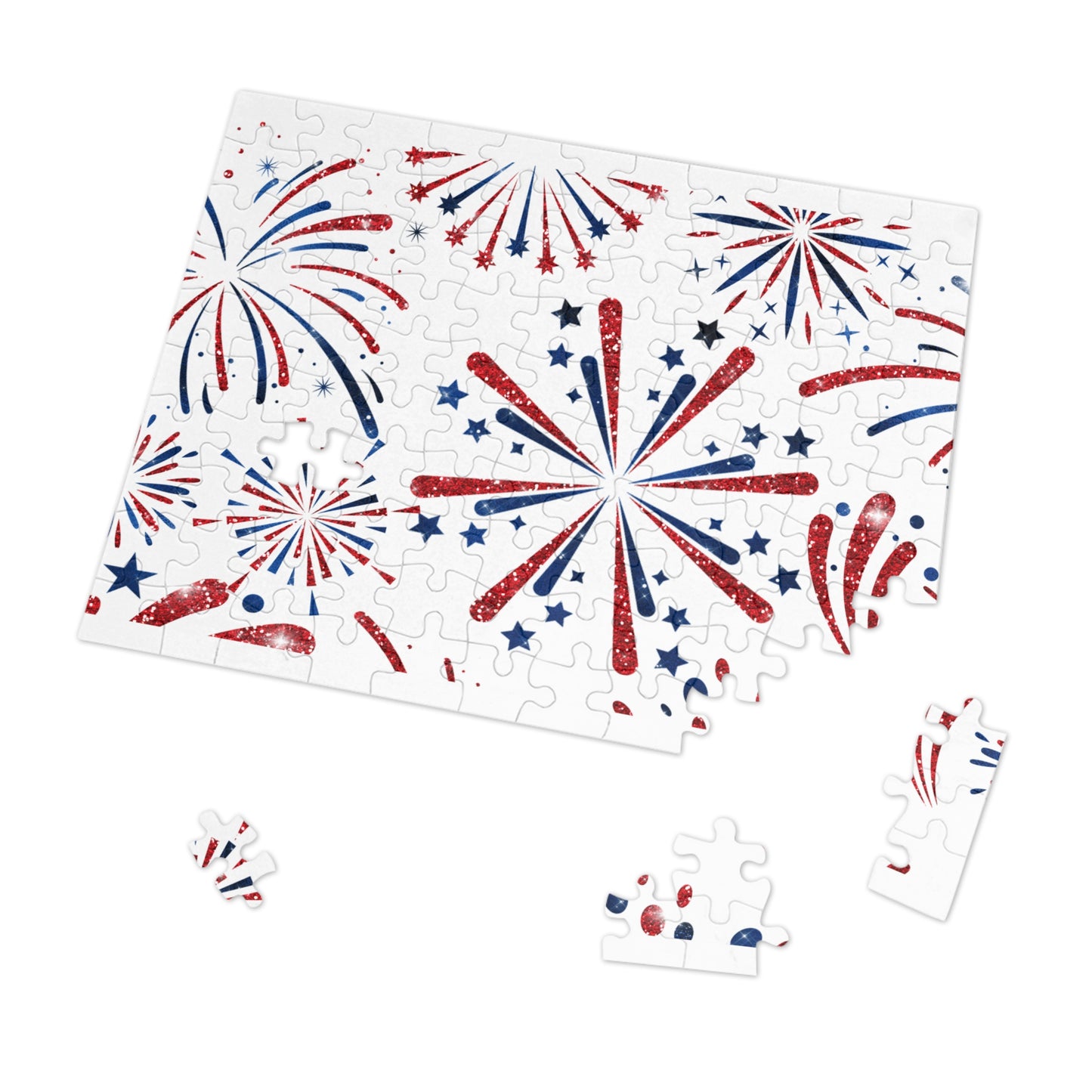 Puzzle, Fireworks, Personalised/Non-Personalised (30, 110, 252, 500,1000-Piece) awd-606