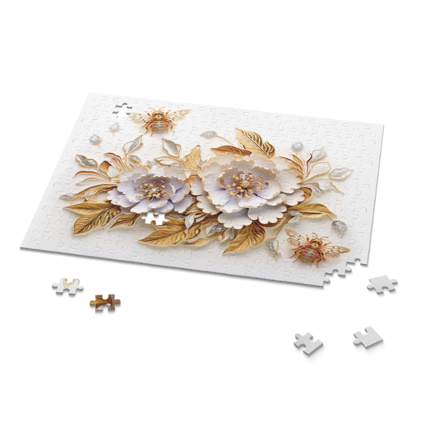 Personalised/Non-Personalised Puzzle, Floral (120, 252, 500-Piece)