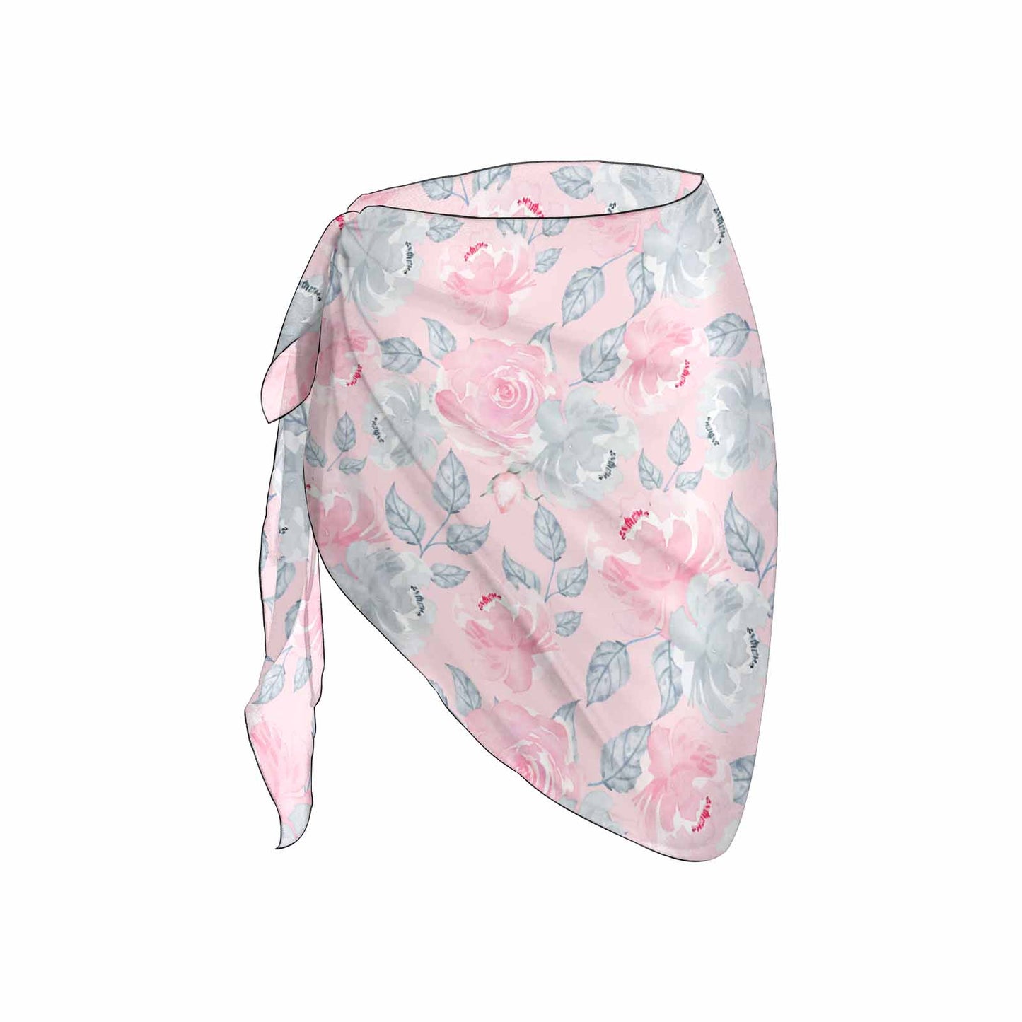 Pink Roses Women's Beach Sarong Wrap