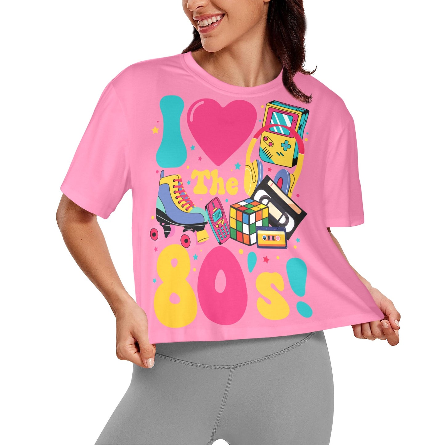 I Love the 80's Women's Cropped T-Shirt