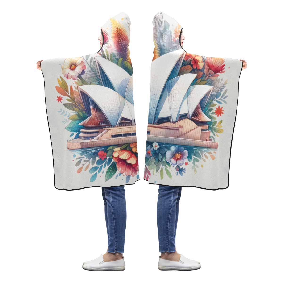 Opera House Awd1311 Hooded Blanket 60"x50"