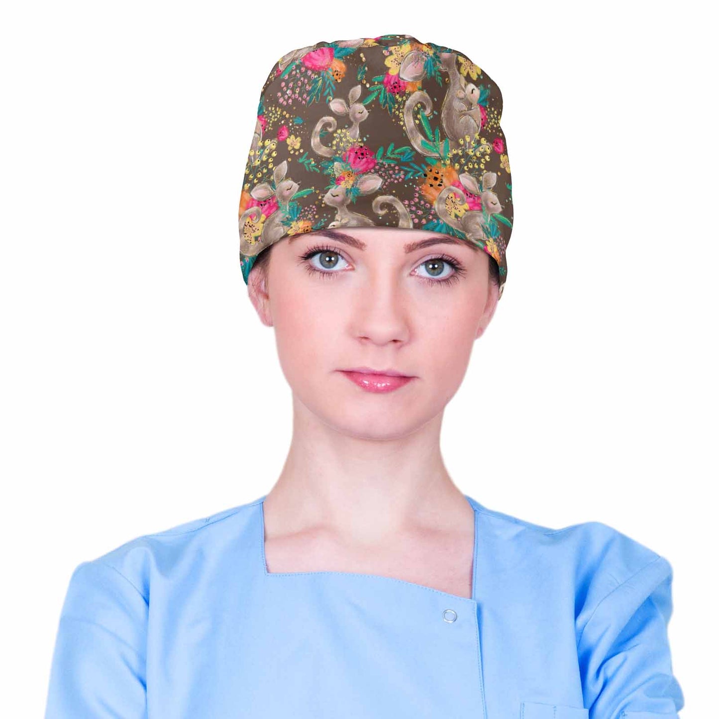 Nurse Scrub Cap Australian Kangaroos Scrub Cap