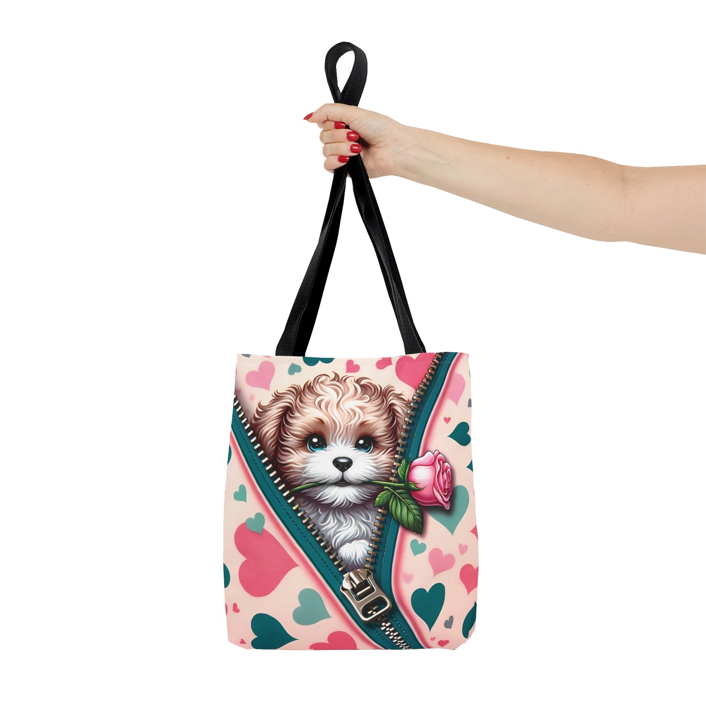 Tote Bag, Cute Dog, Personalised/Non-Personalised Tote bag