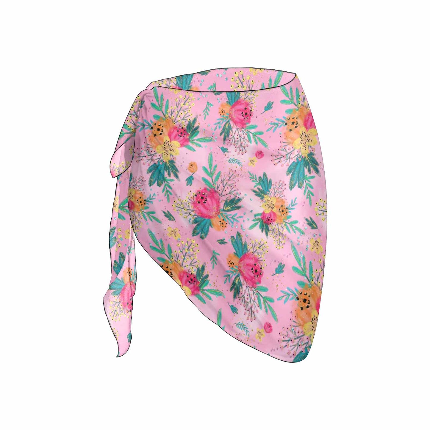 Australian Floral Pink Women's Beach Sarong Wrap