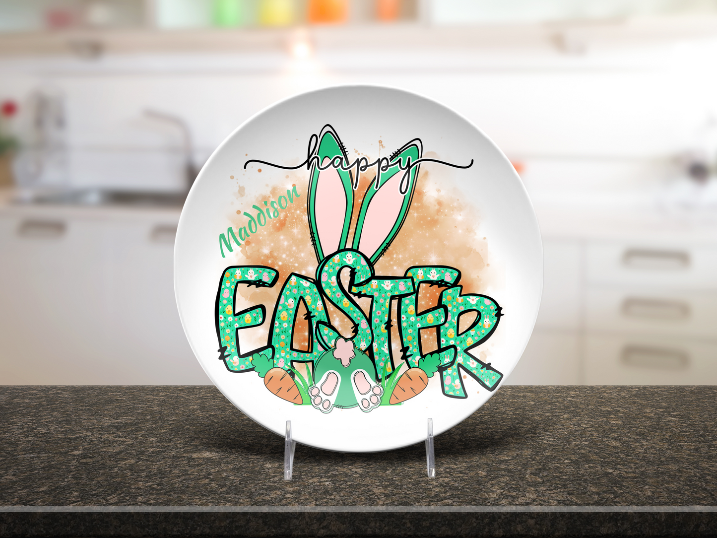 Happy Easter Personalised Easter Plate