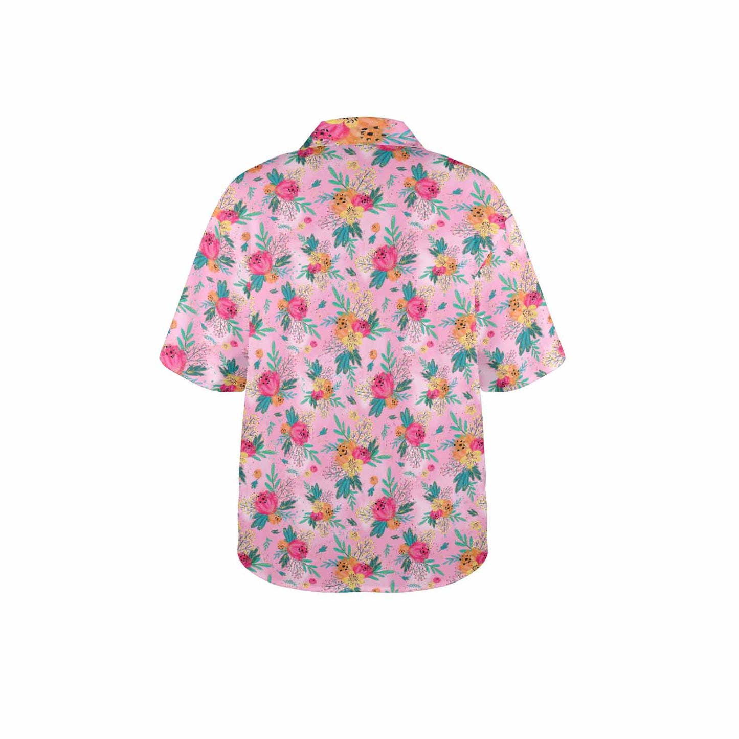 Australian Floral Pink Women's Hawaiian Shirt