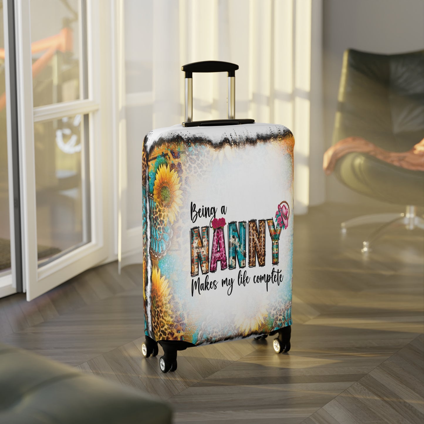 Luggage Cover, Country and Western, Being a Nanny Makes my Life Complete, awd-1022