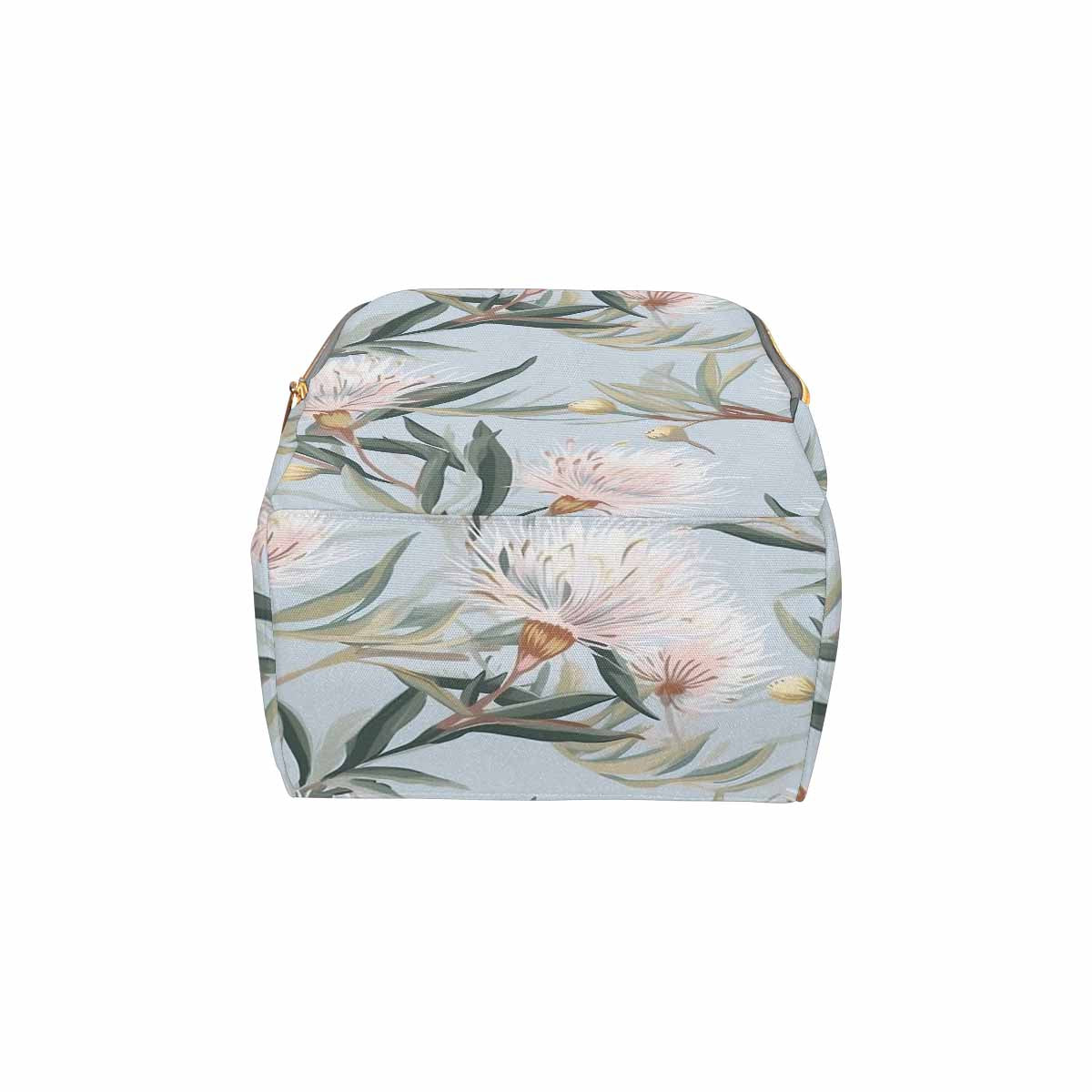 Australian Floral Blue Diaper Bag Backpack