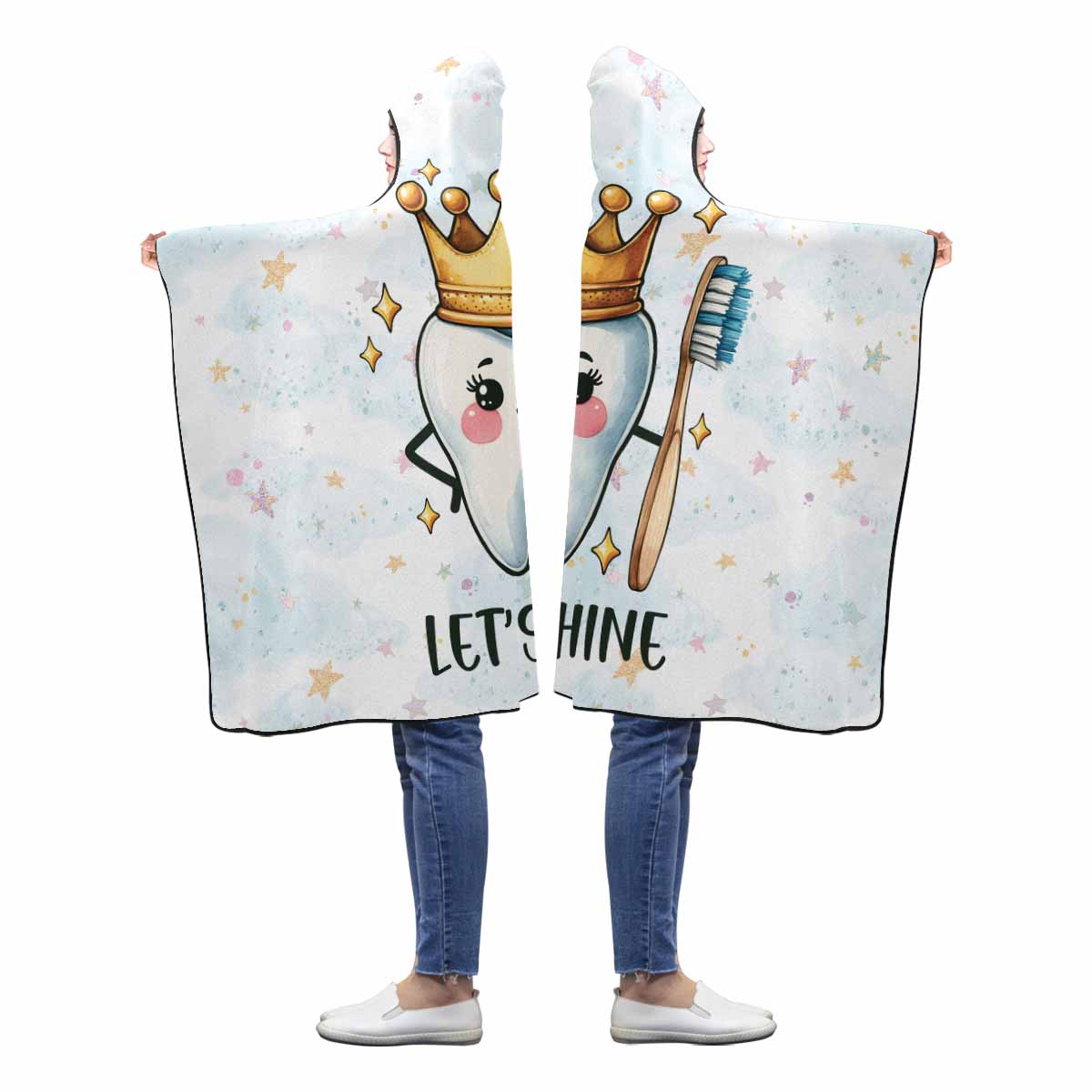 Lets Shine Awd1346 Hooded Blanket 60"x50"