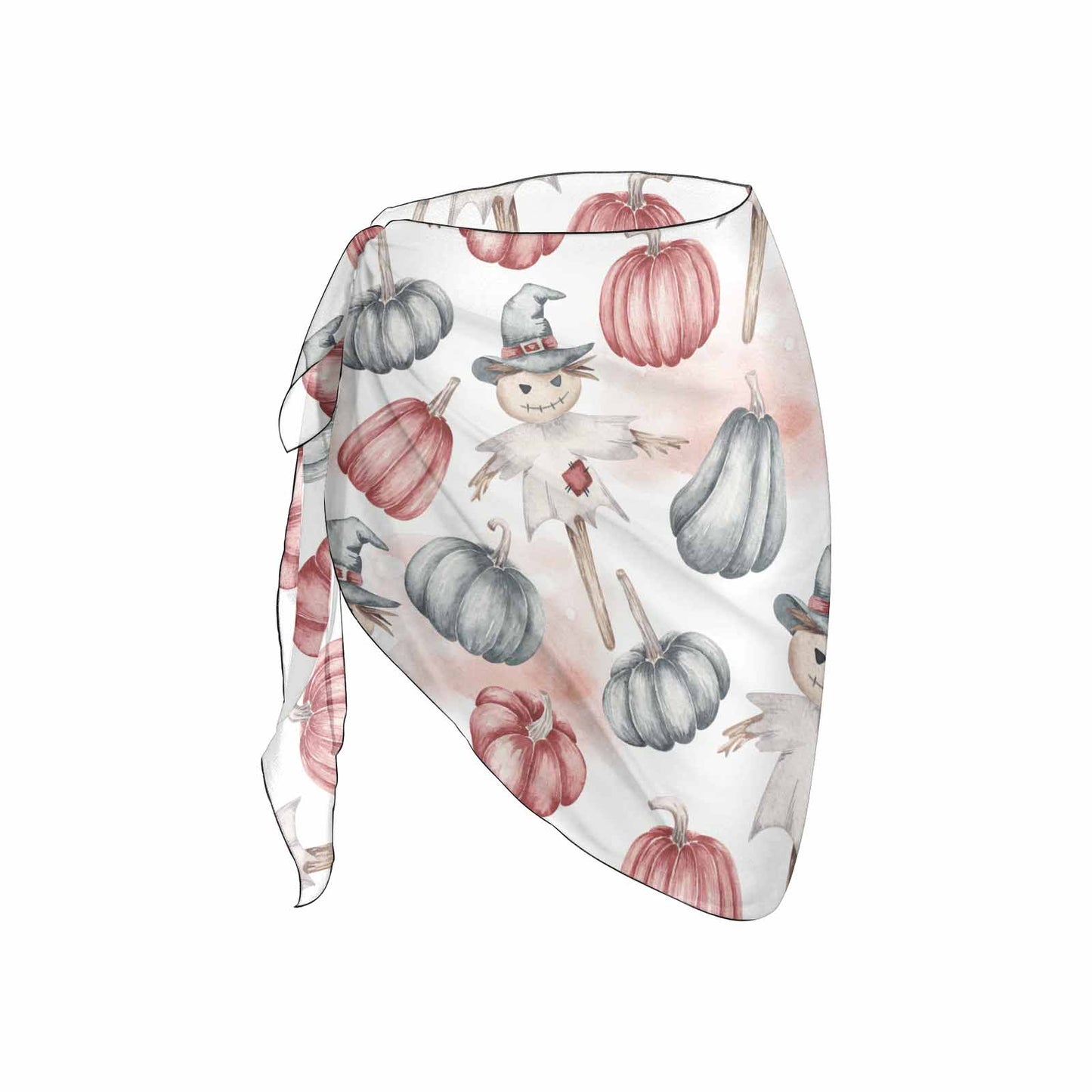 Scarecrow Halloween Women's Beach Sarong Wrap