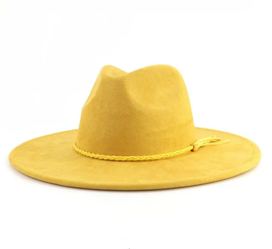 Classic Fedora-Style Cowboy Hat – Adjustable & Stylish 56-58cm 100% Polyester, Suitable for Pyrography & Laser Burning