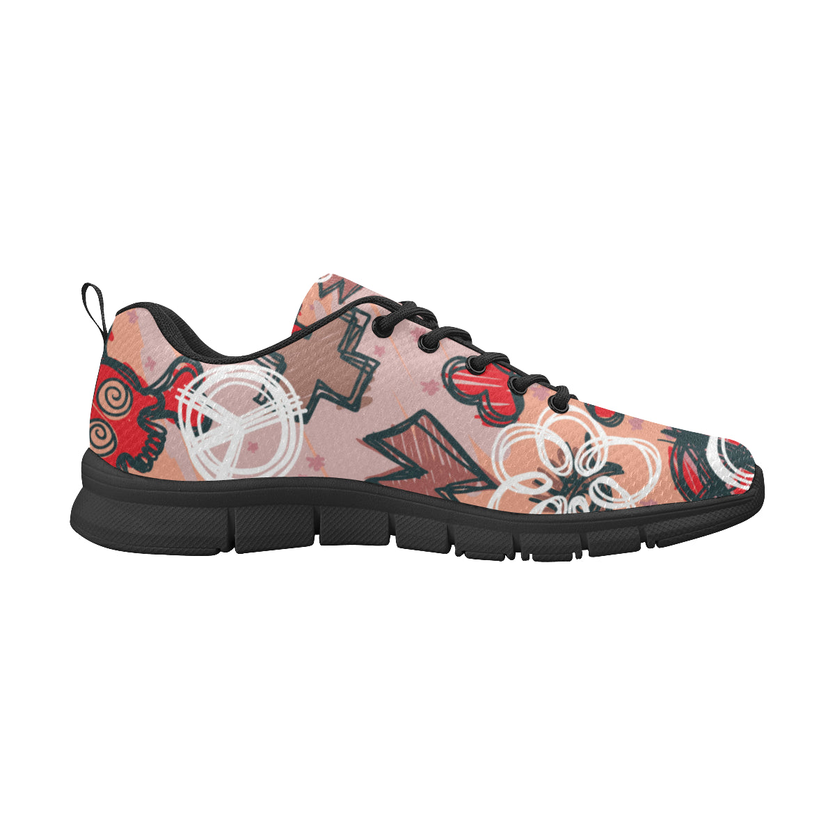 Hand Drawn Design honey Women's Breathable Running Shoes (Model 055)
