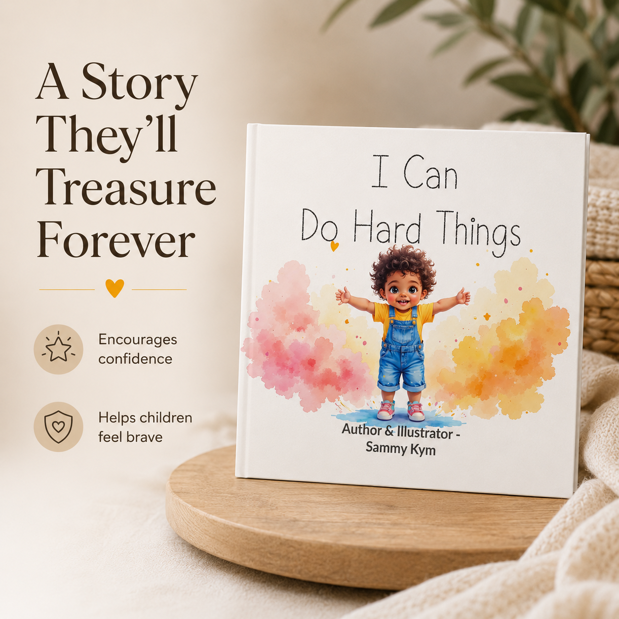 "I Can Do Hard Things" Children's Softcover Book, Empowering Story for Kids Ages 3-6, Growth Mindset, Confidence & Resilience Book, Preschool Gift, Softcover Book