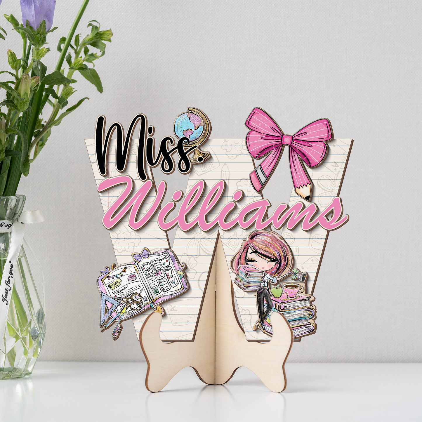 Teacher Letter Sign Letter Miss W