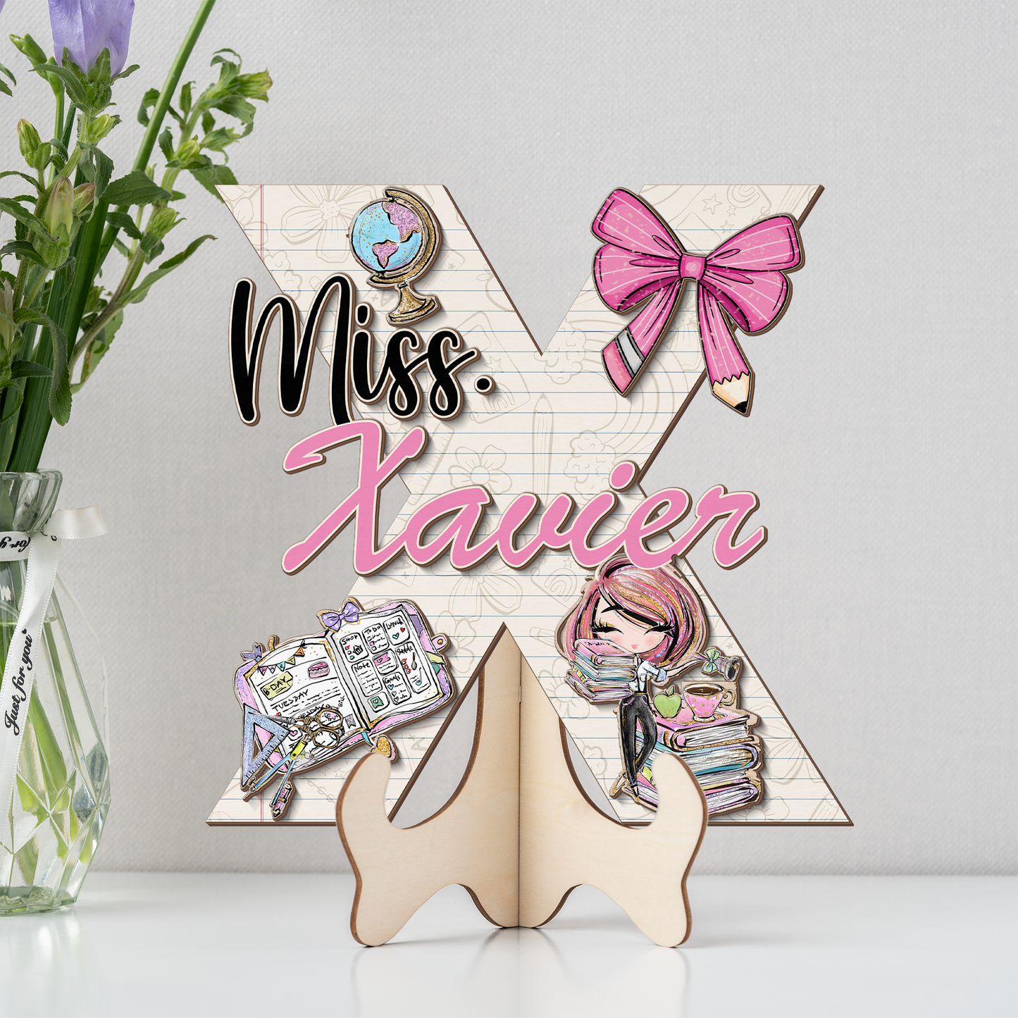 Teacher Letter Sign Letter Miss X