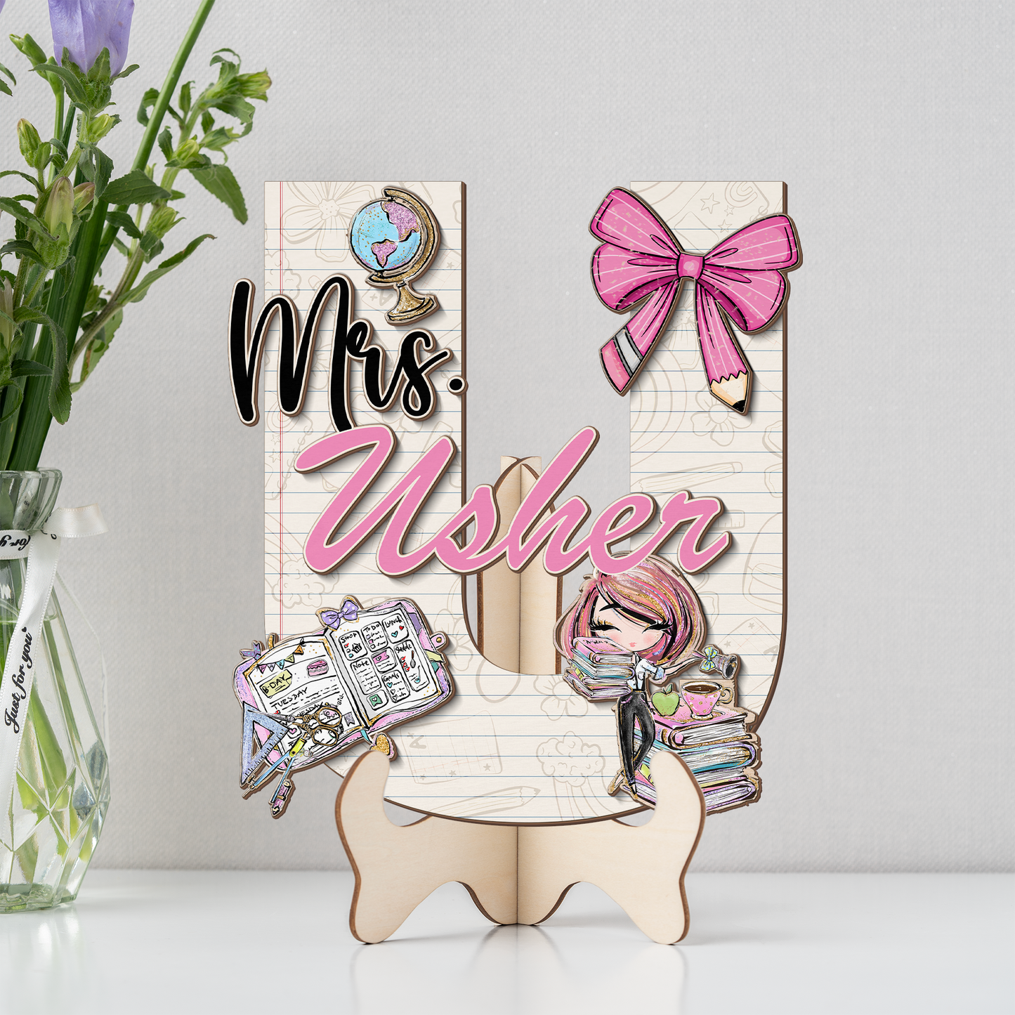 Teacher Letter Sign Letter Mrs U