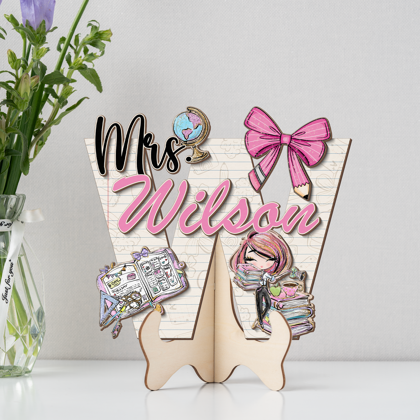 Teacher Letter Sign Letter Mrs W