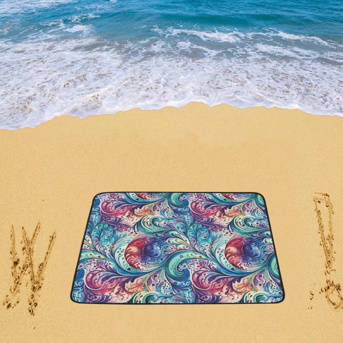 Rainbow Paisley Beach Mats 78"x 60"