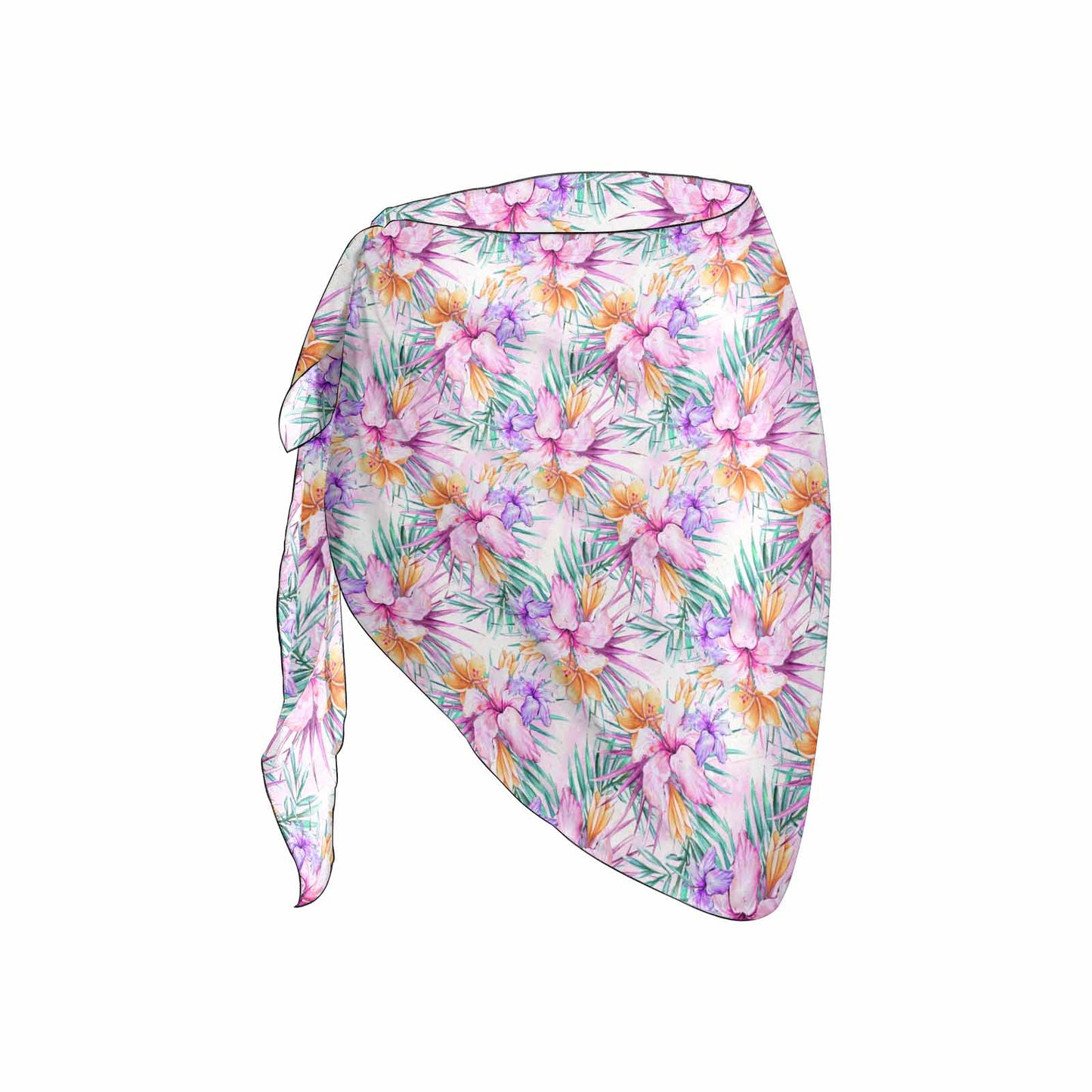 Pink Hibiscus Women's Beach Sarong Wrap