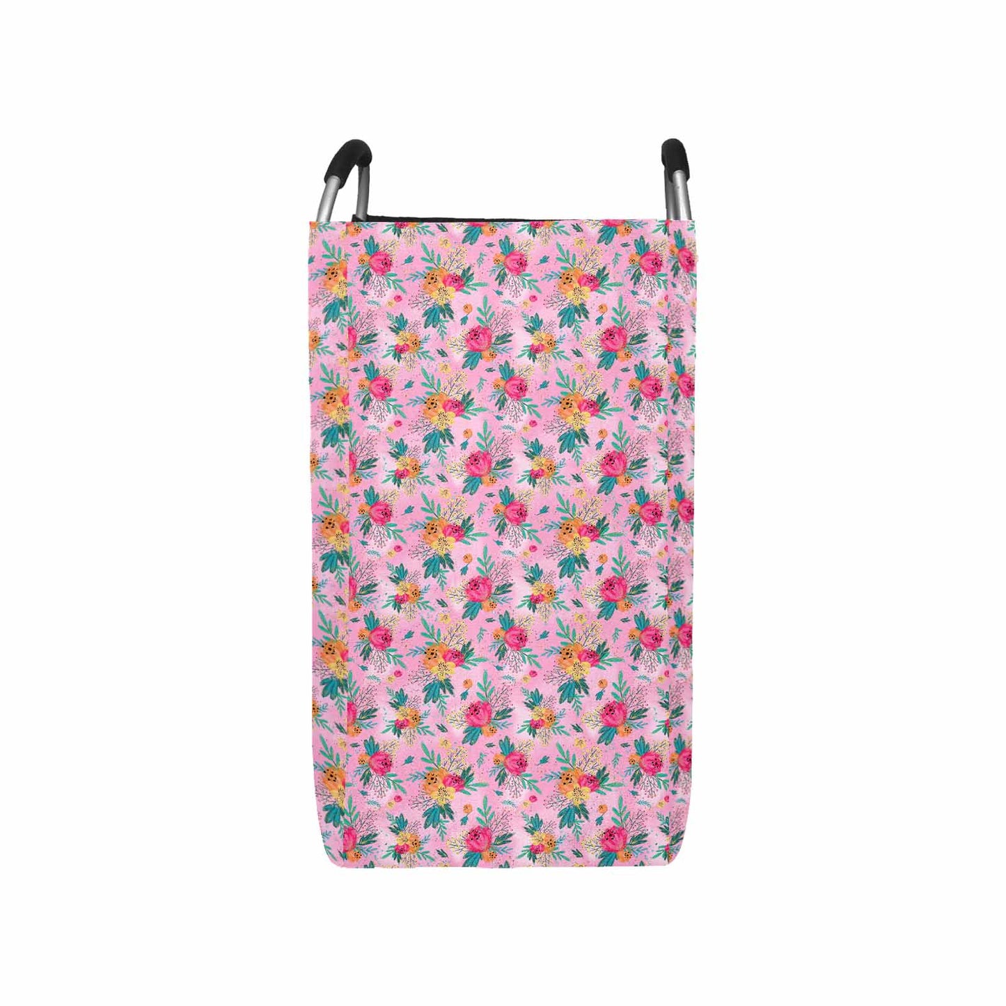 Australian Floral Pink Square Laundry Basket