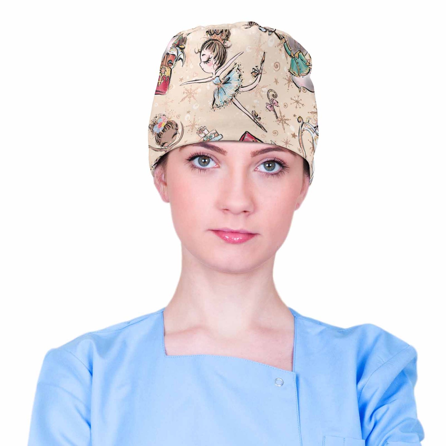 Nurse Scrub Cap Christmas Nutcracker Scrub Cap