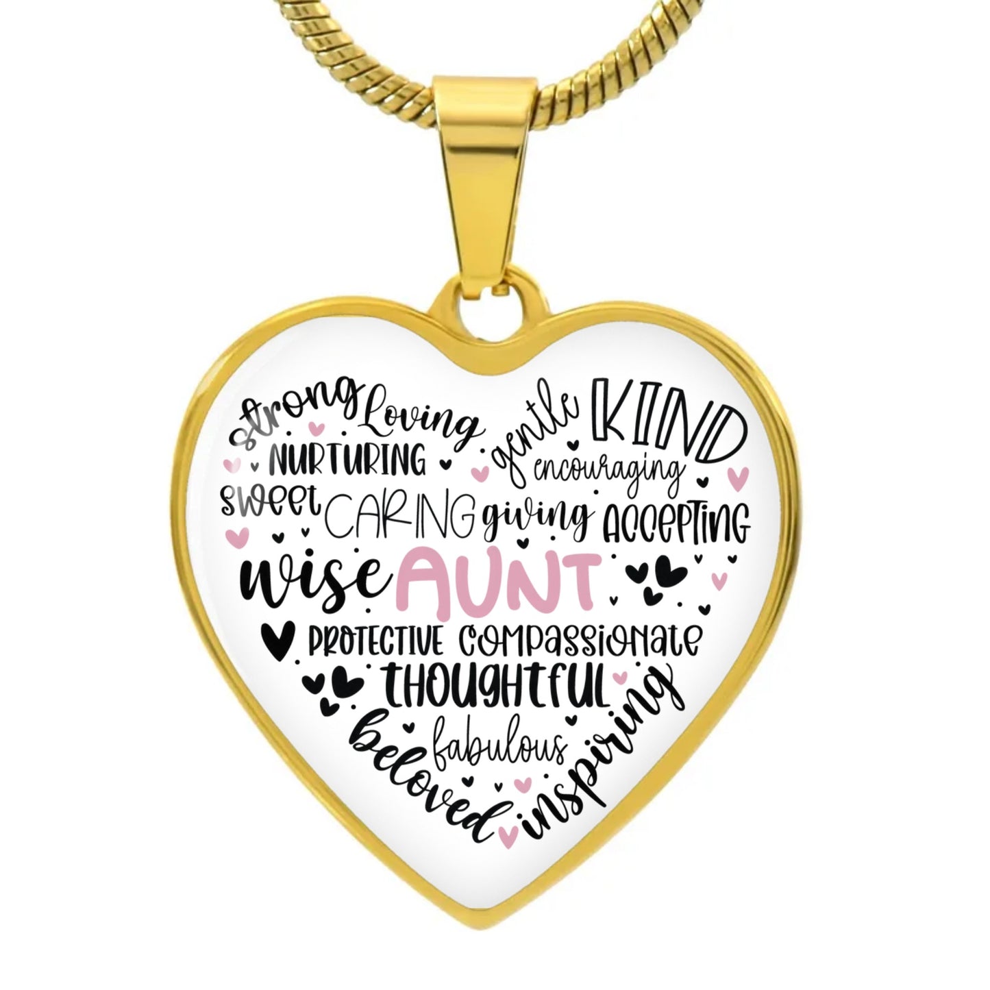 Heart Adjustable Necklace, choose your design