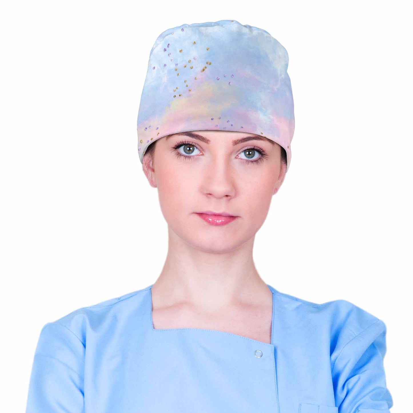 Pastel Clouds Scrub Cap