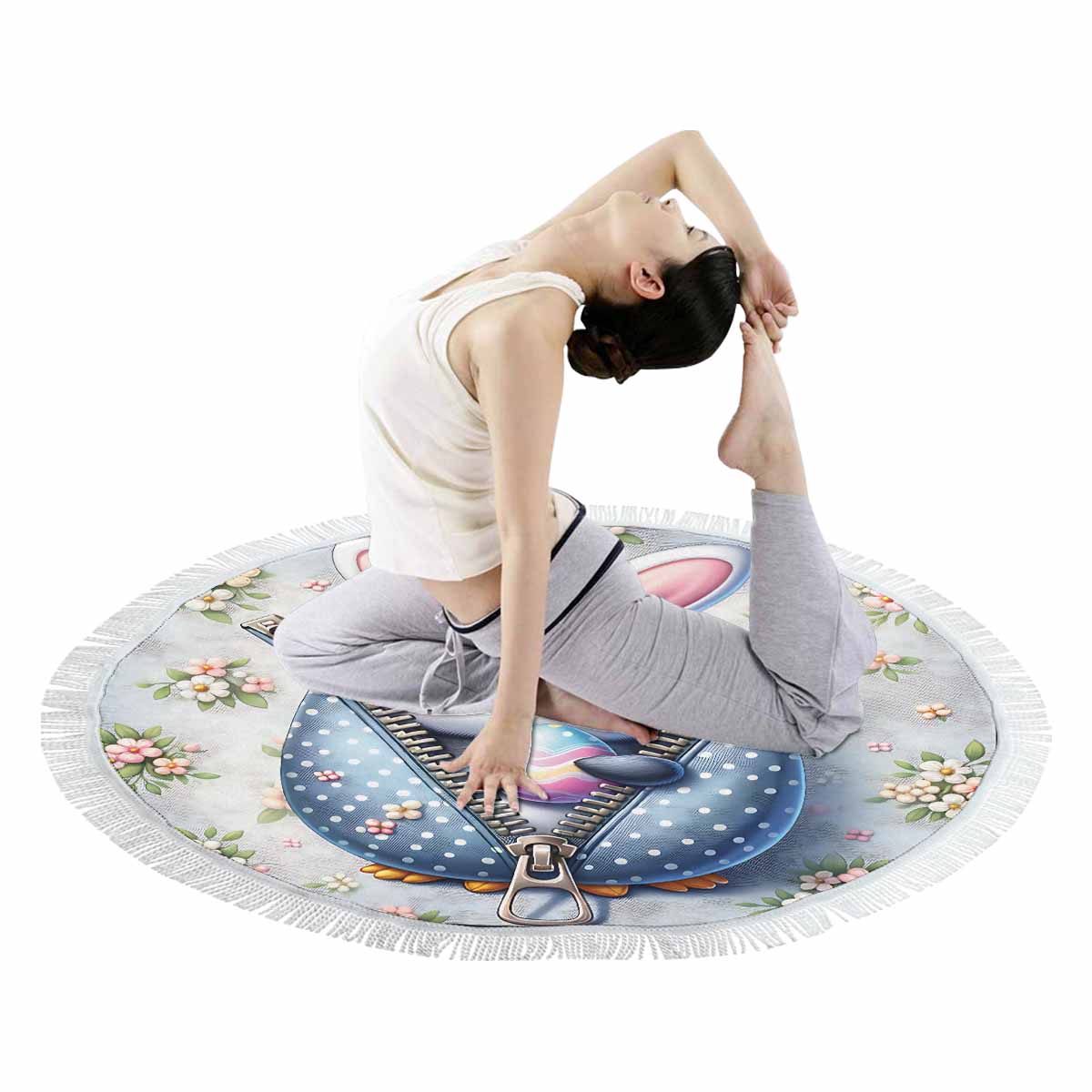 Easter Penguin Awd1306 Circular Beach Towel Shawl 59"