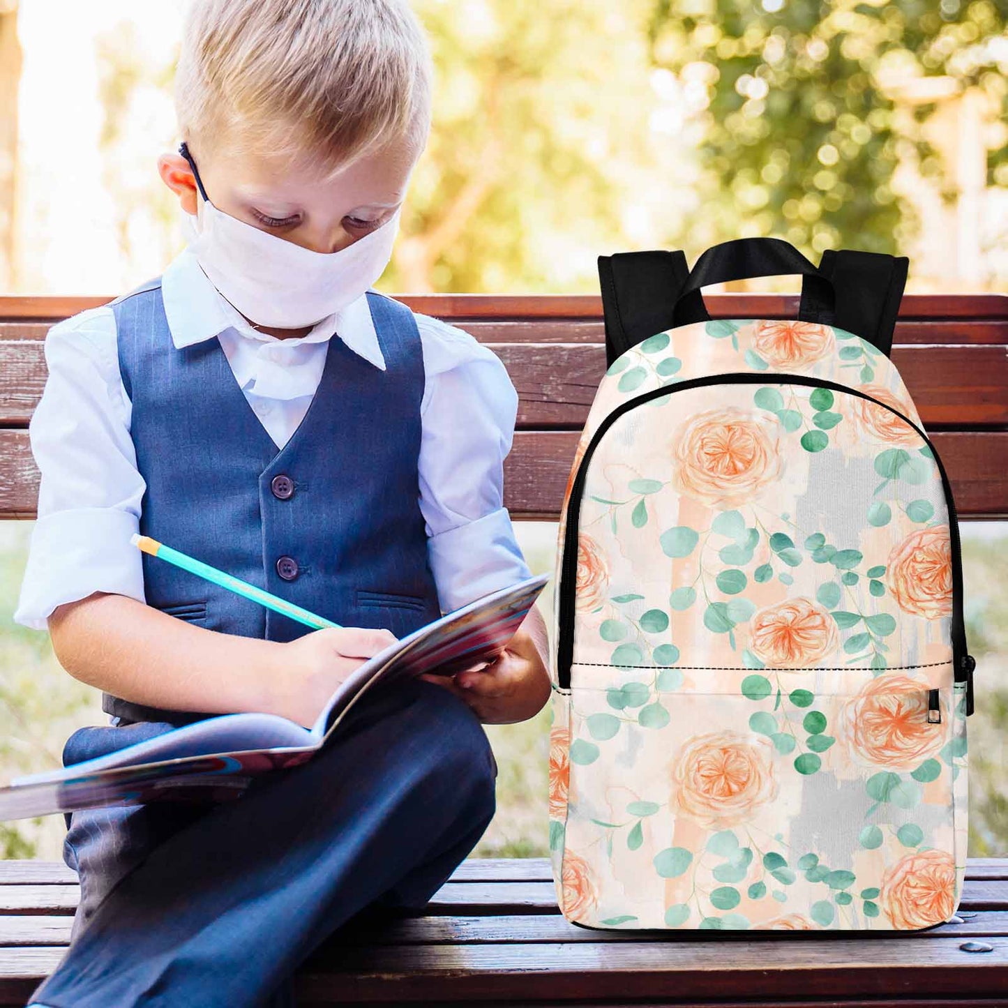 Rose Eucalyptus Adult Casual Backpack