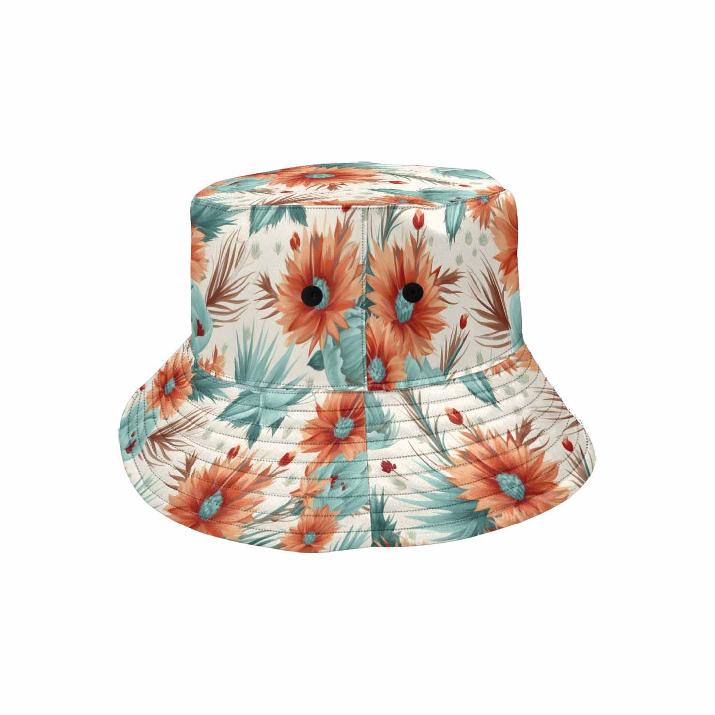 Boho Floral Unisex Summer Single-Layer Bucket Hat