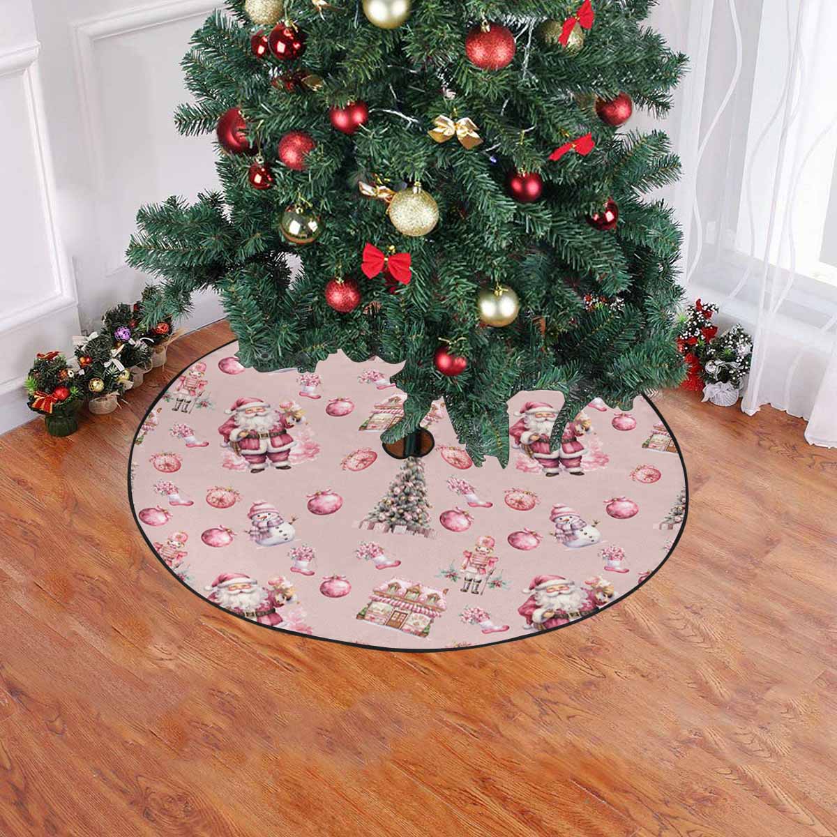 Pink Christmas 50 Christmas Tree Skirt
