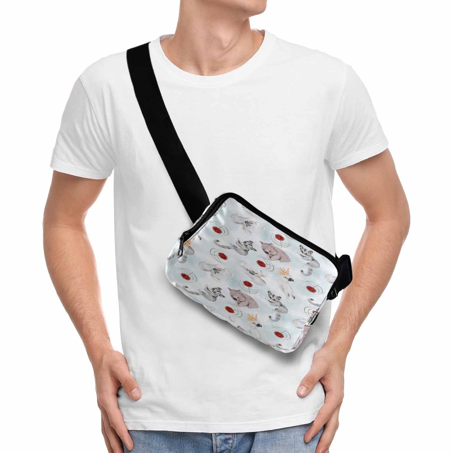 Australian Animals Koala, Sugar Glider, Wombat Belt Bag