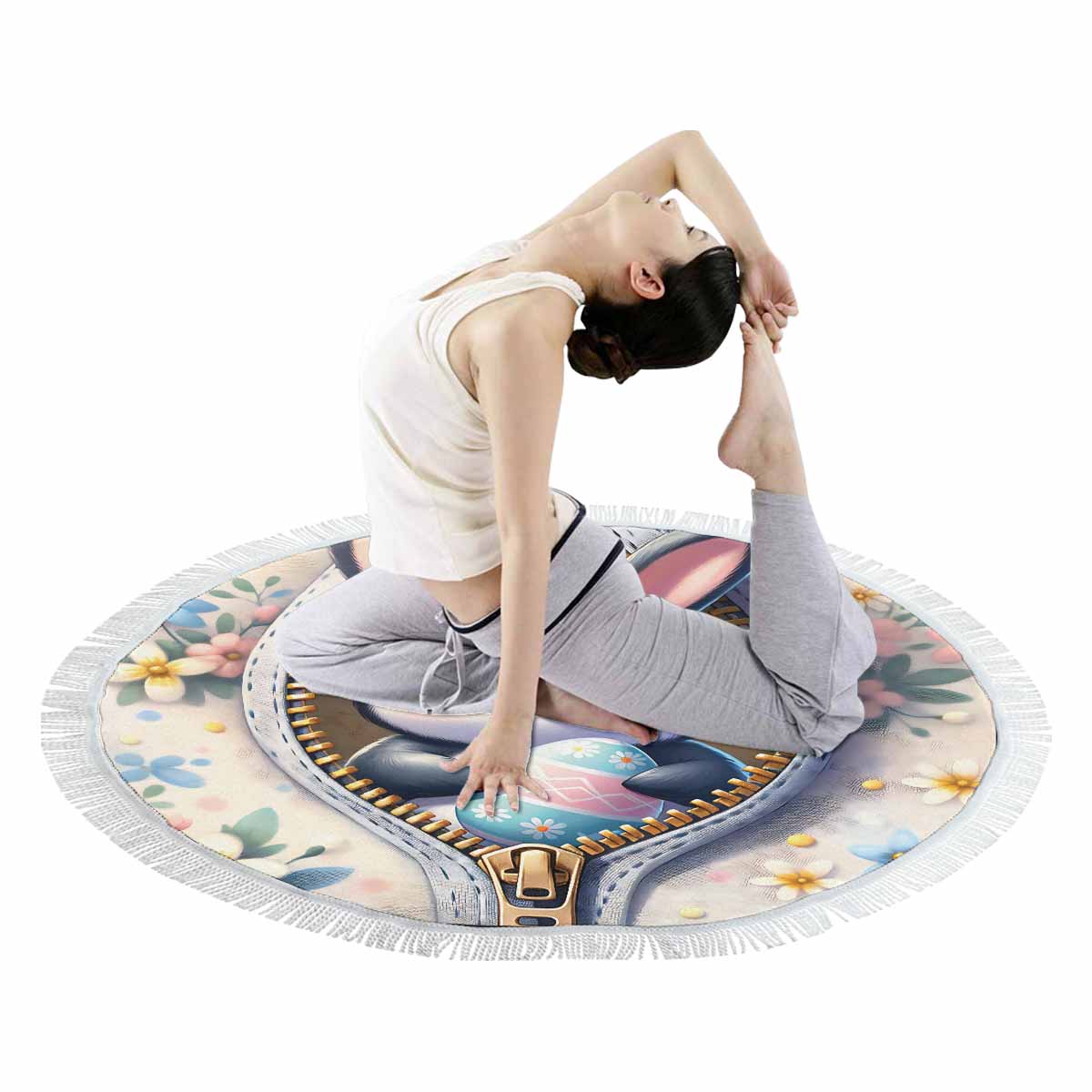 Easter Penguin Awd1307 Circular Beach Towel Shawl 59"
