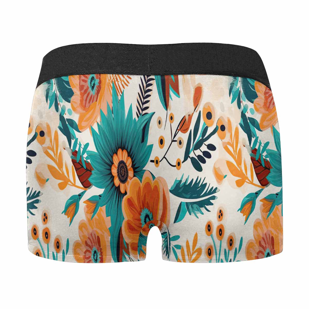 Boho Retro Floral AUS Men's Boxer Briefs (Made In AUS)