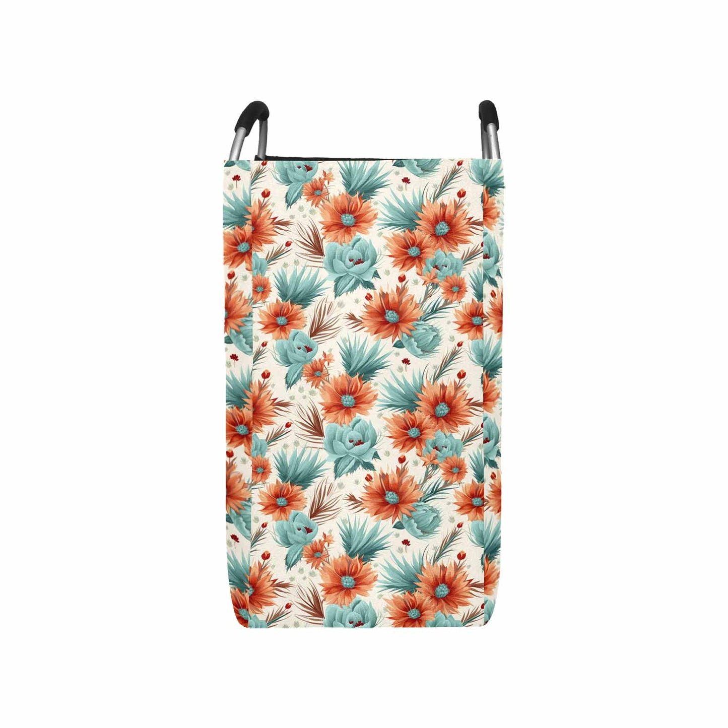Boho Floral Square Laundry Basket