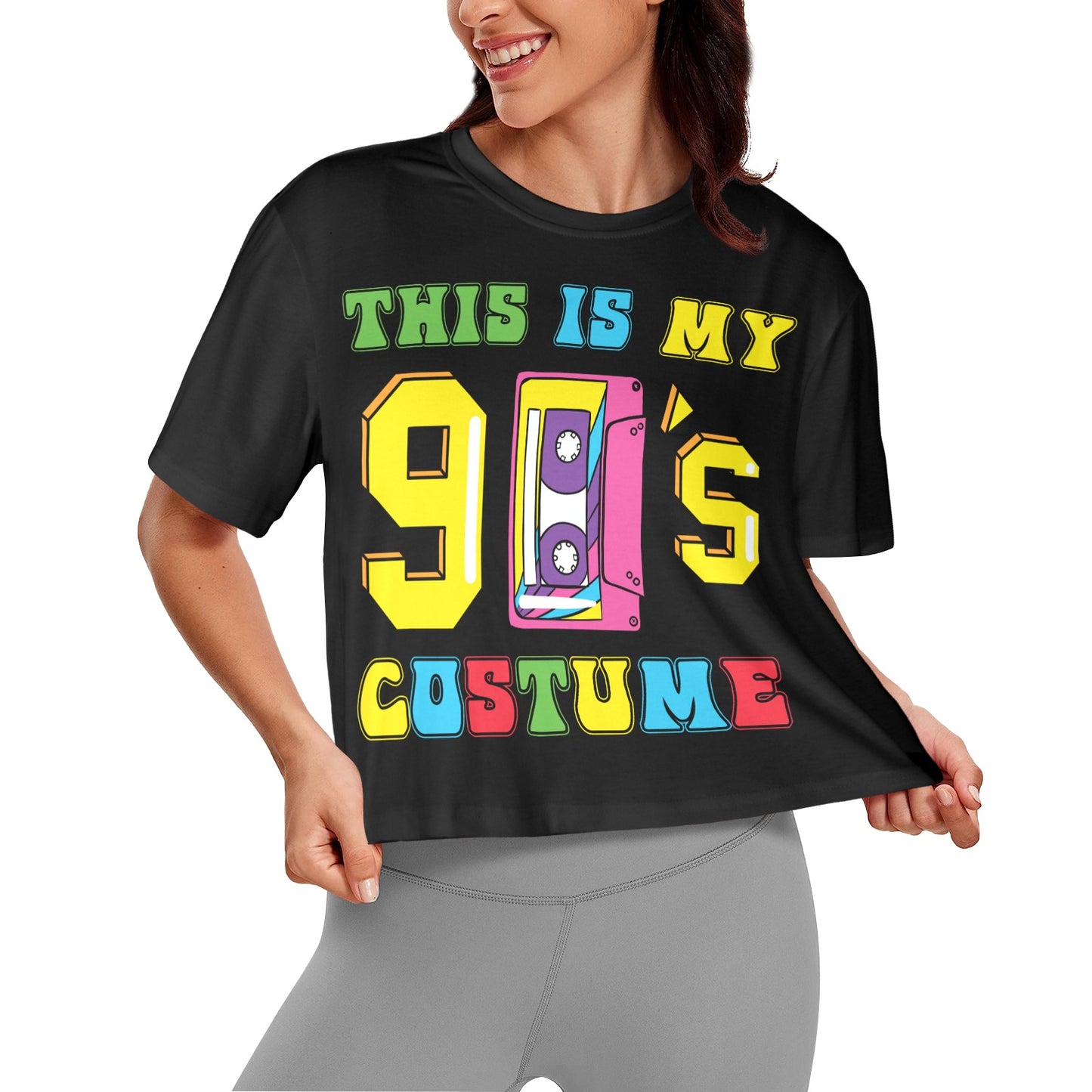 This is My 90's Costume Women's Cropped T-Shirt