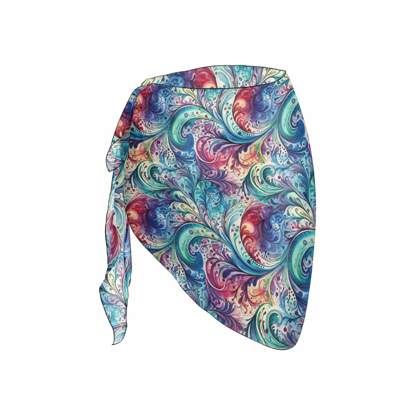 Rainbow Paisley Women's Beach Sarong Wrap