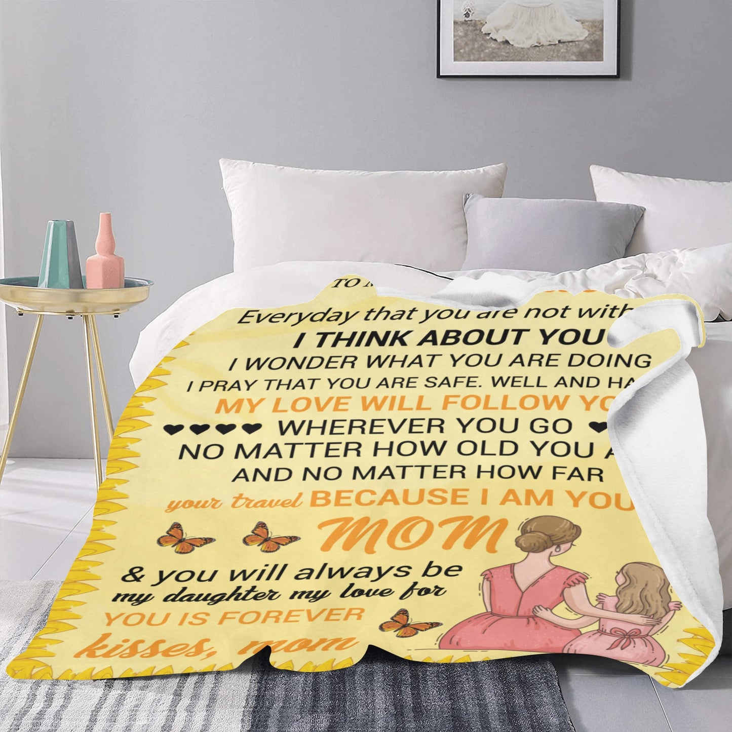 To My Daughter Ultra-Soft Micro Fleece Blanket 50"x60" (Thick)