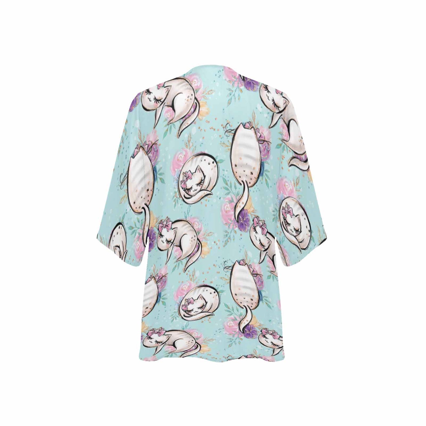 Blue Cats GP Women's Kimono Chiffon Cover Up