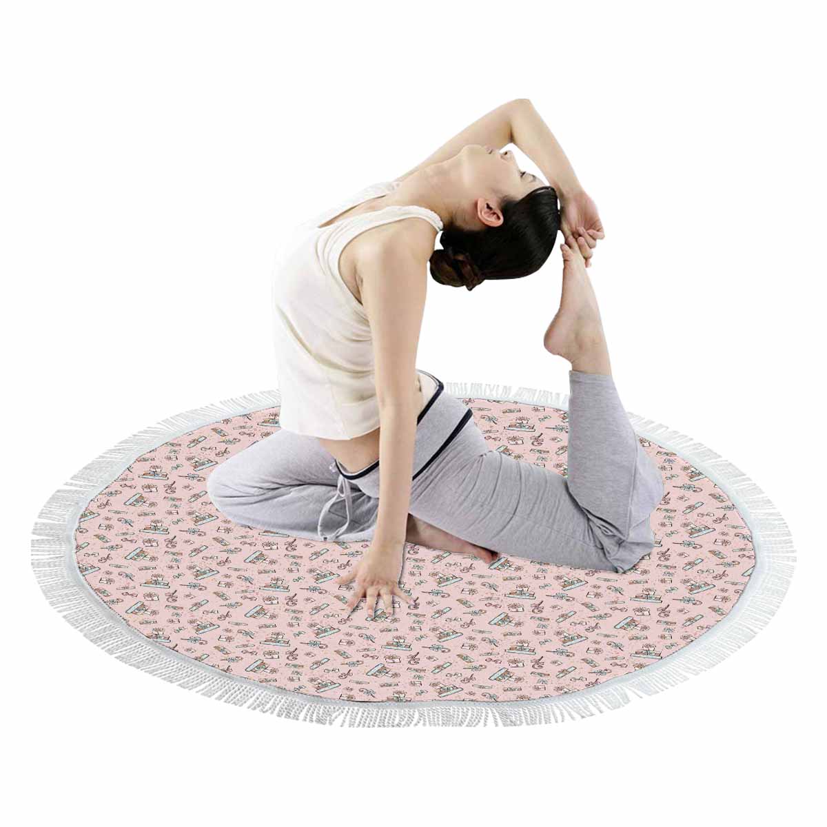 Christmas Presents Circular Beach Towel Shawl 59"