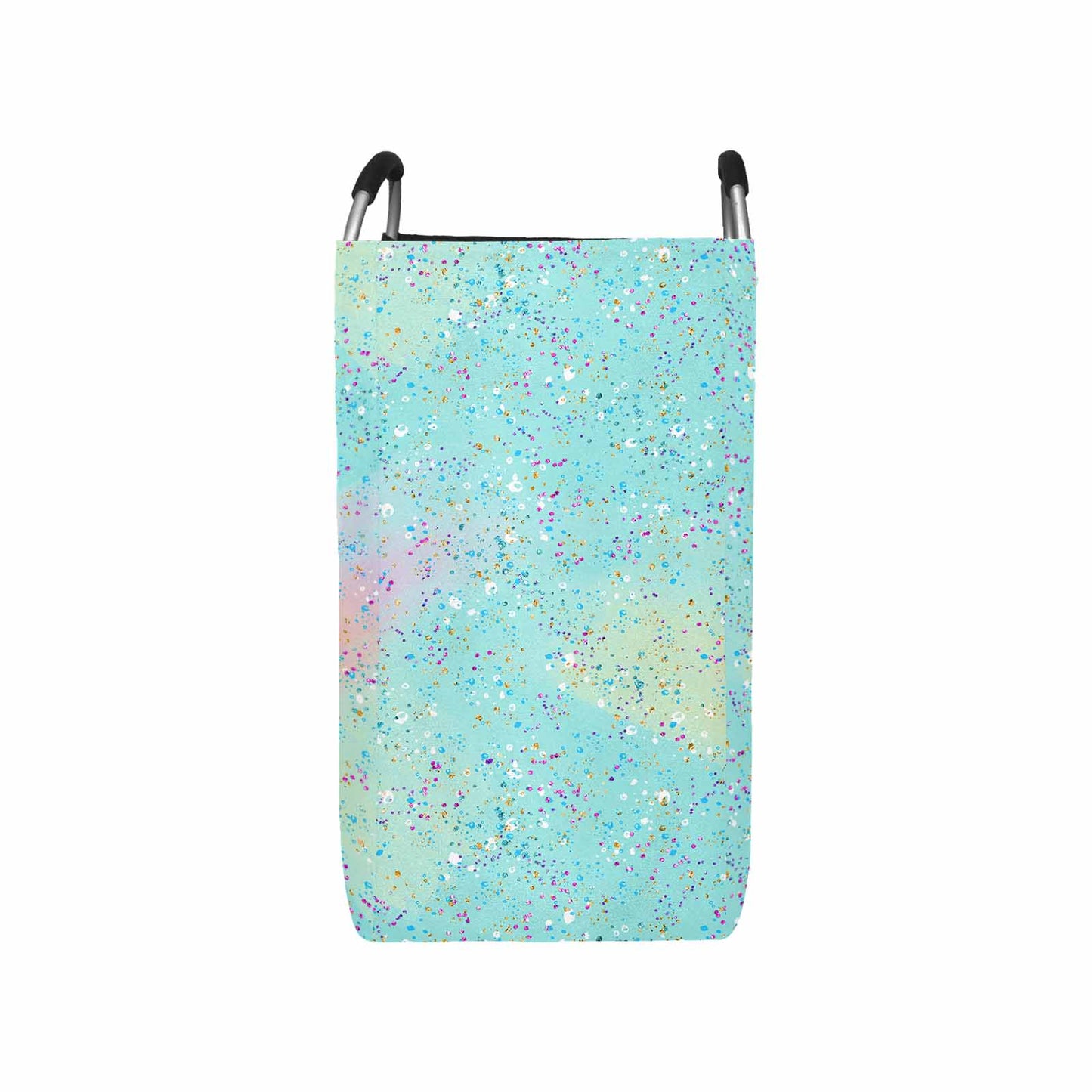 Green Splash Square Laundry Basket