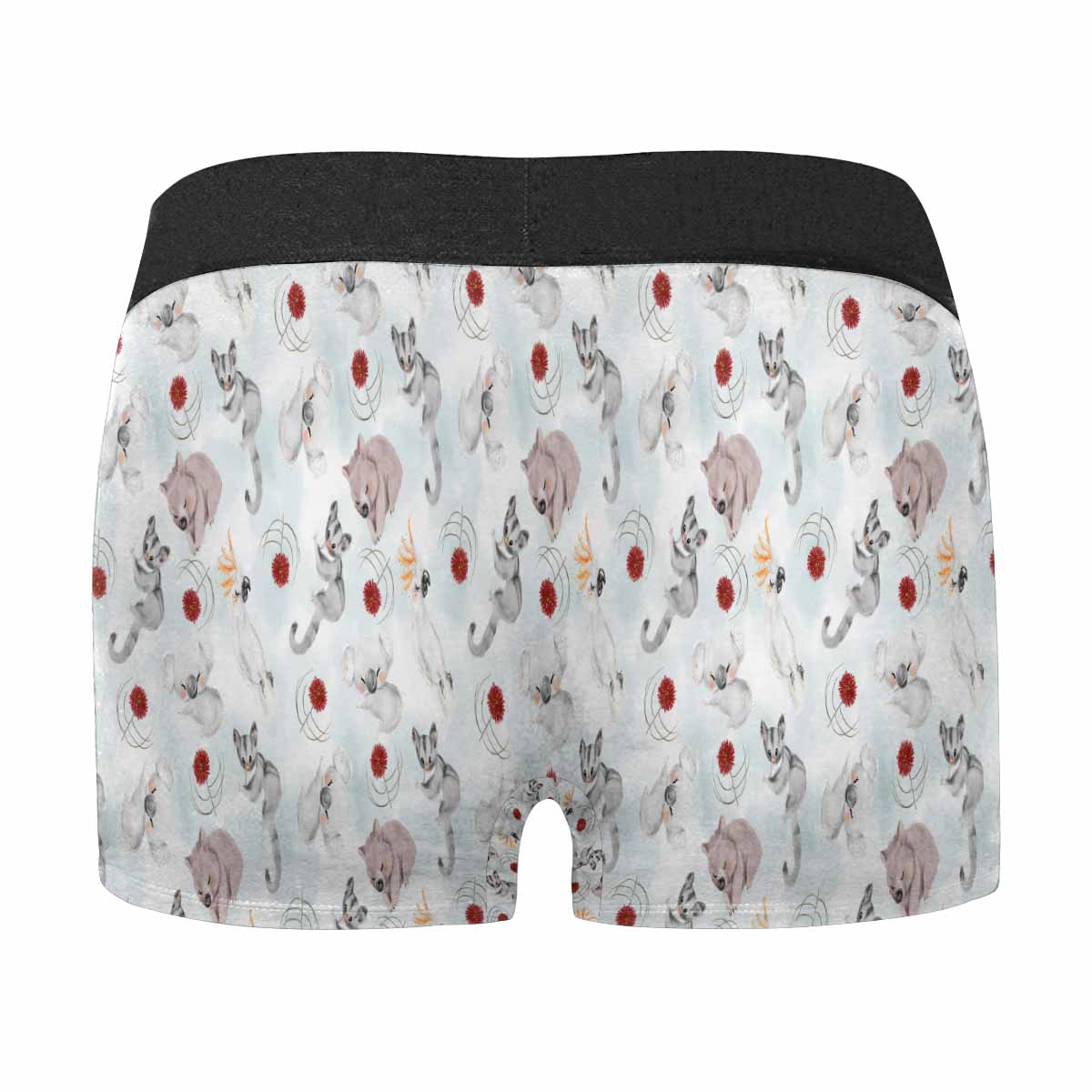 Australian Animals Koala Wombat Sugar Glider Cockatoo AUS Men's Boxer Briefs (Made In AUS)