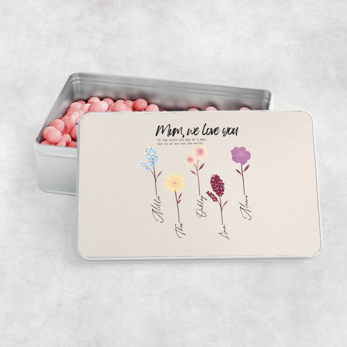 Personalised Aluminium Tin - Our Garden