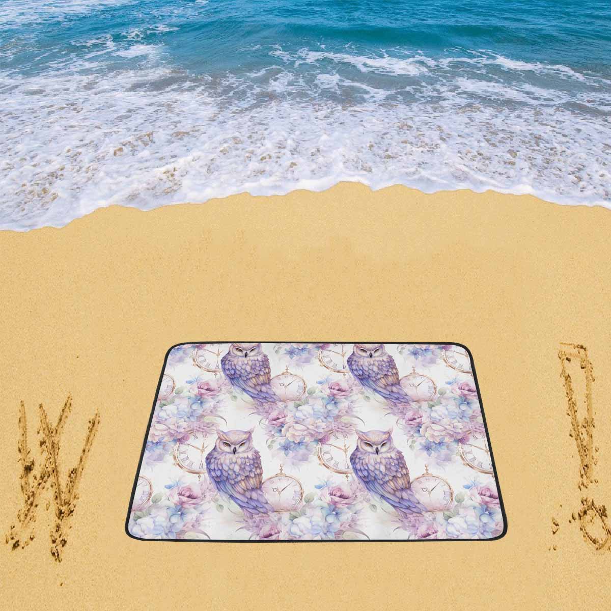 Pastel Owls Beach Mats 78"x 60"